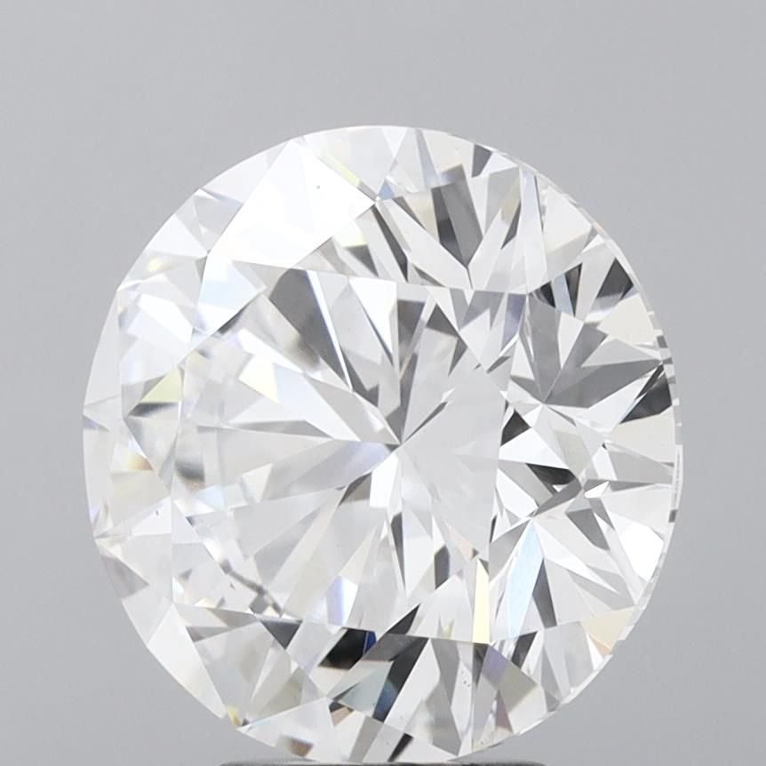 5.21ct D VVS2 Rare Carat Ideal Cut Round Lab Grown Diamond