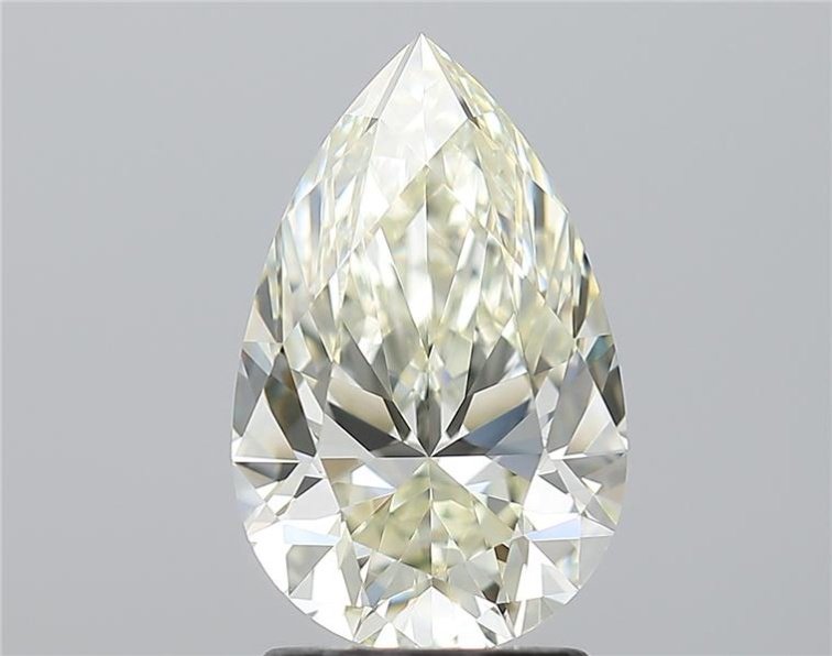 2.06ct K IF Rare Carat Ideal Cut Pear Diamond