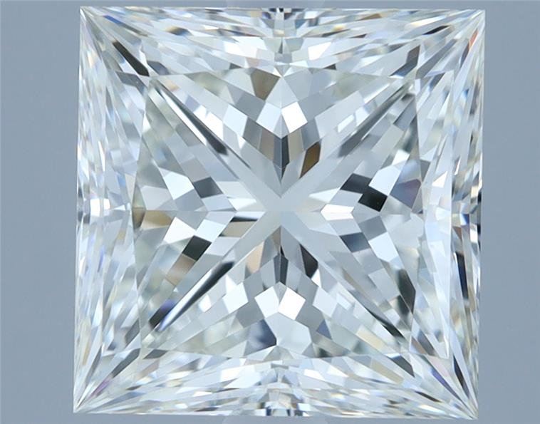 3.19ct J VVS2 Rare Carat Ideal Cut Princess Diamond