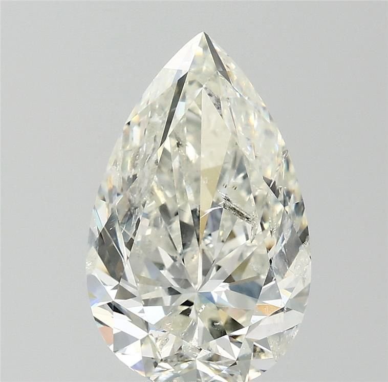 4.50ct I SI2 Rare Carat Ideal Cut Pear Diamond