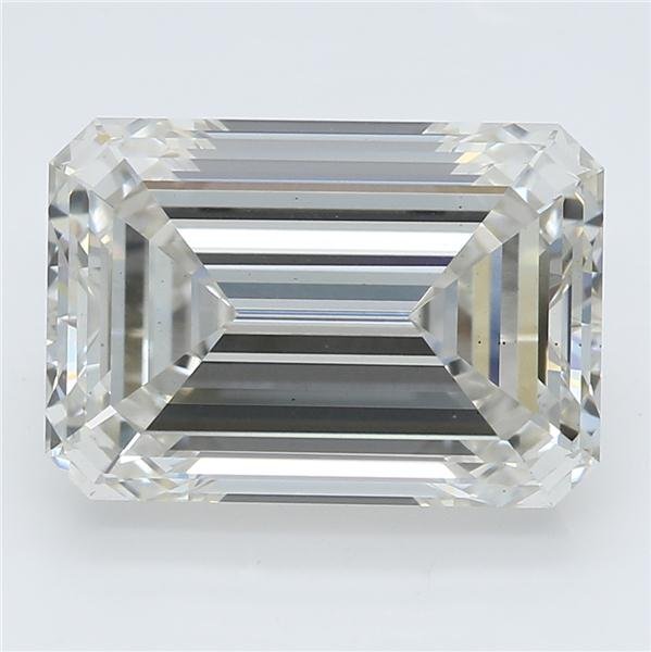3.76ct I VS2 Rare Carat Ideal Cut Emerald Lab Grown Diamond