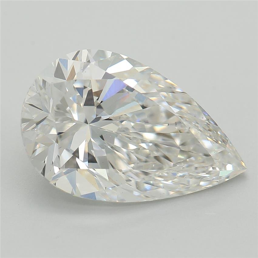 3.07ct E VS2 Rare Carat Ideal Cut Pear Lab Grown Diamond