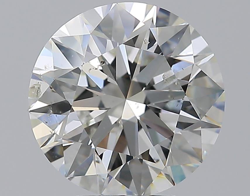 4.01ct G SI2 Rare Carat Ideal Cut Round Diamond