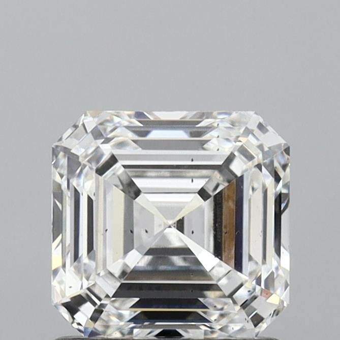 1.00ct F SI1 Rare Carat Ideal Cut Asscher Lab Grown Diamond