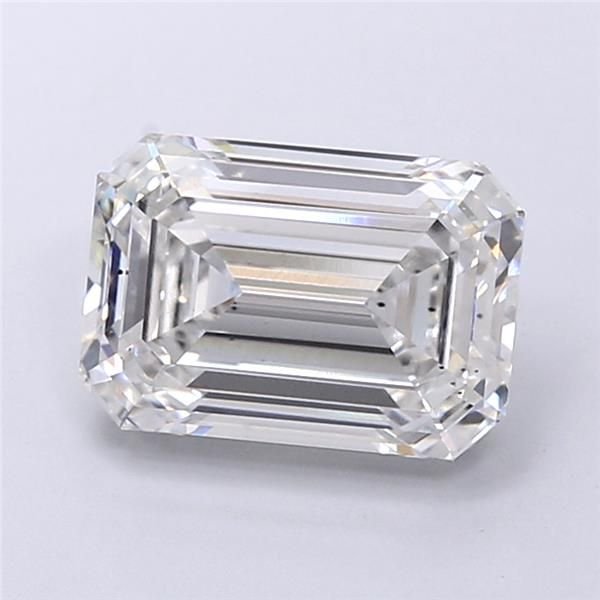 3.09ct F VS2 Excellent Cut Emerald Lab Grown Diamond
