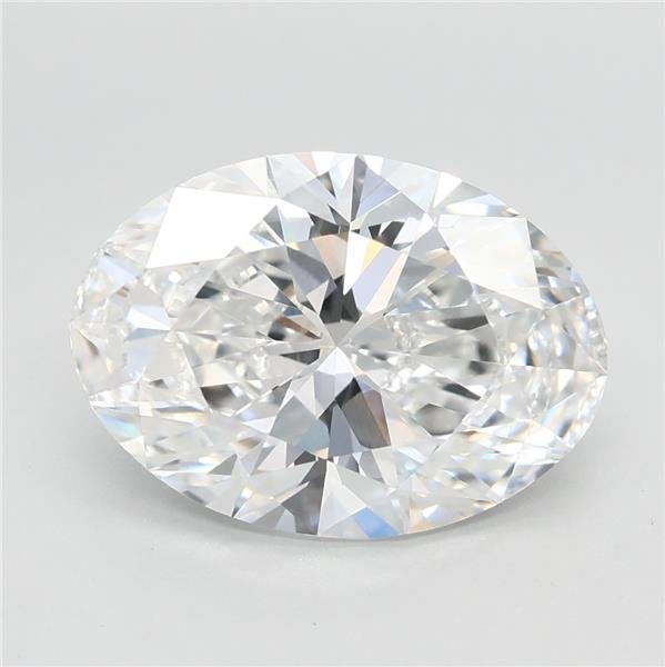 3.04ct E VVS2 Rare Carat Ideal Cut Oval Lab Grown Diamond