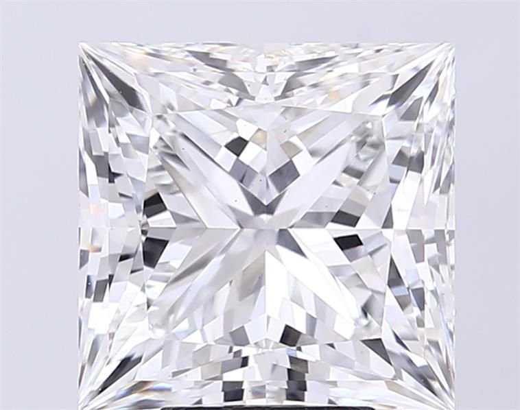 6.50ct F VS1 Rare Carat Ideal Cut Princess Lab Grown Diamond