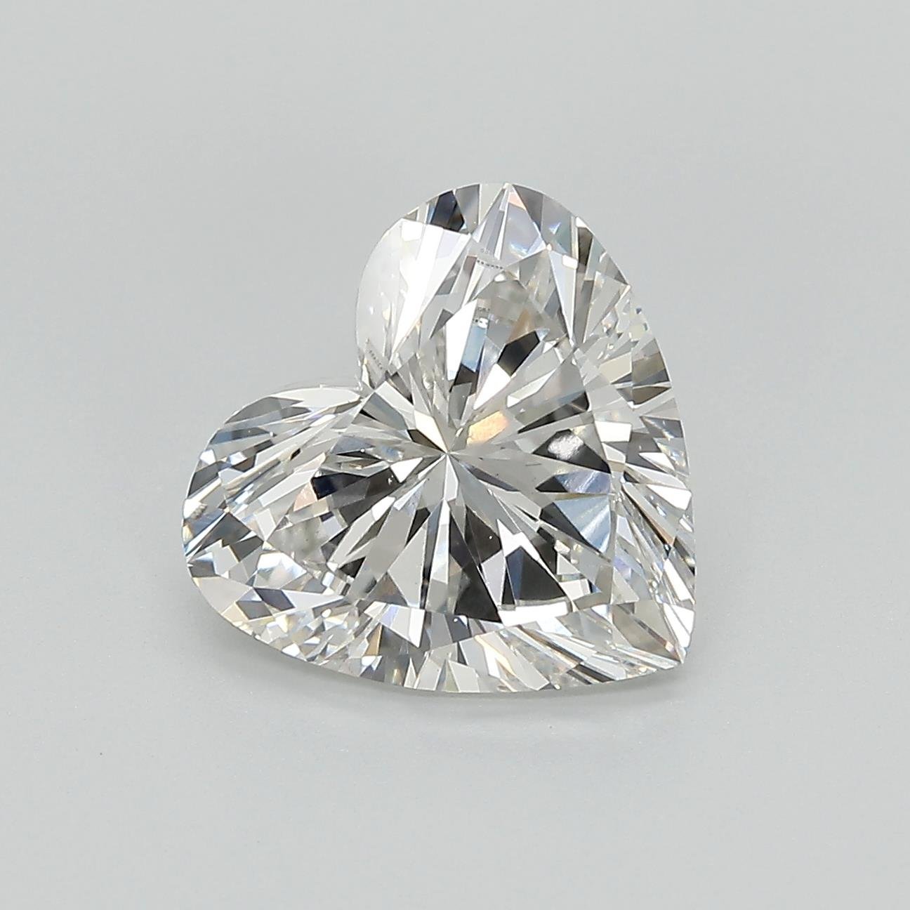 3.59ct G VS1 Good Cut Heart Lab Grown Diamond