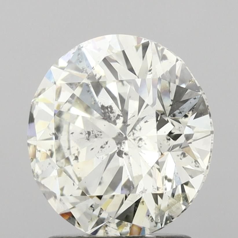 2.09ct J SI2 Rare Carat Ideal Cut Round Diamond