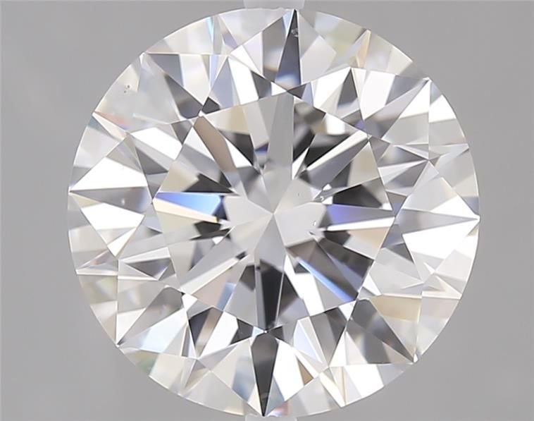 3.13ct D VS2 Rare Carat Ideal Cut Round Diamond