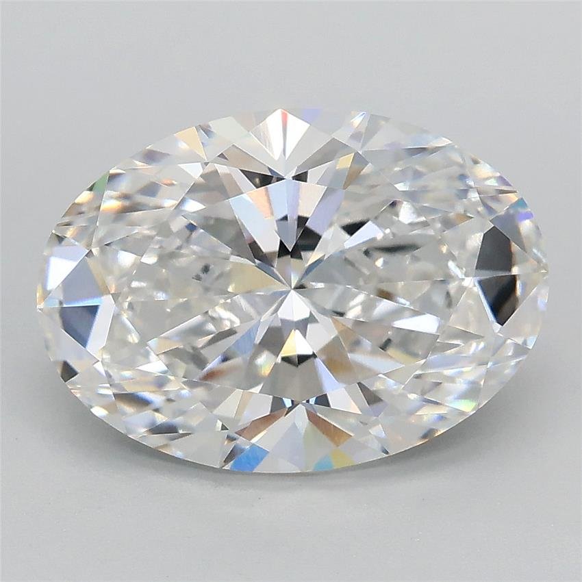 3.08ct E VVS2 Rare Carat Ideal Cut Oval Lab Grown Diamond