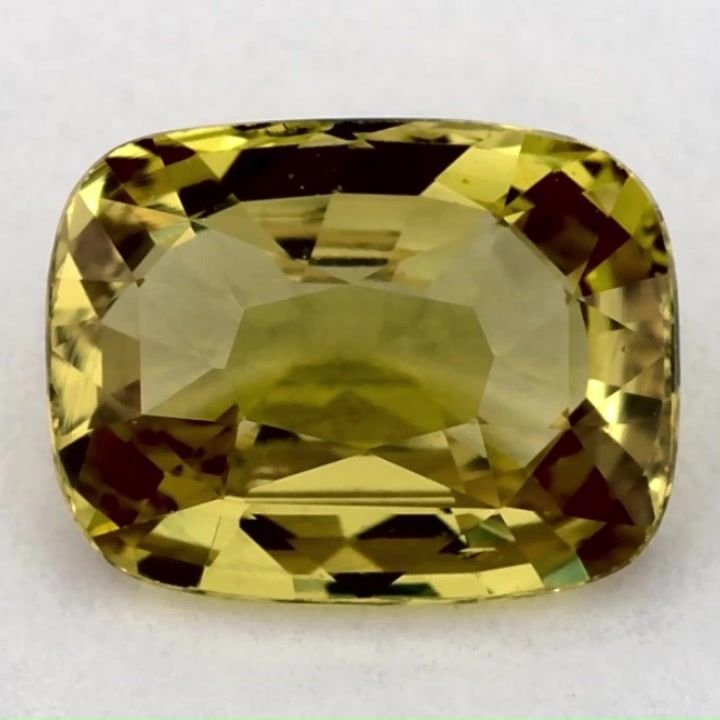 1.83 Carat Yellow Cushion Sapphire