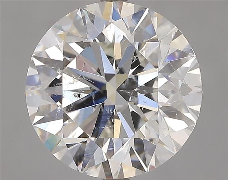 3.02ct H SI2 Rare Carat Ideal Cut Round Diamond