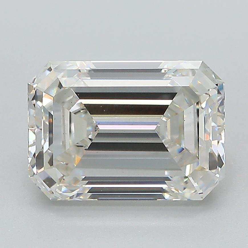 3.02ct G VS1 Excellent Cut Emerald Lab Grown Diamond