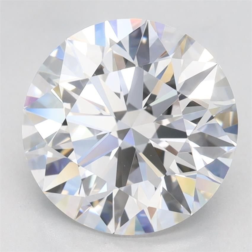 2.85ct D VVS2 Rare Carat Ideal Cut Round Lab Grown Diamond