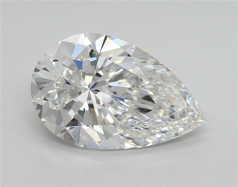 4.21ct E VS2 Excellent Cut Pear Lab Grown Diamond