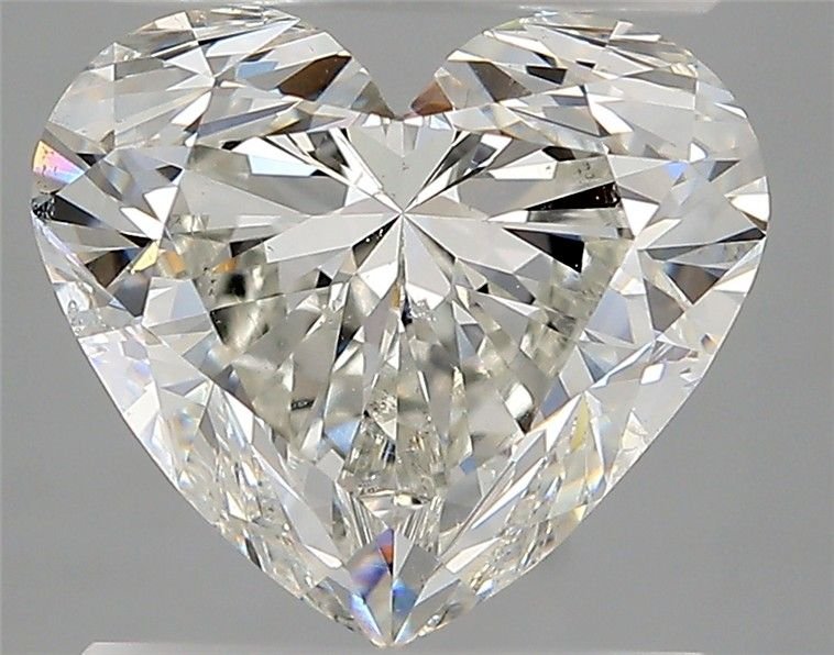 4.23ct H SI2 Rare Carat Ideal Cut Heart Diamond