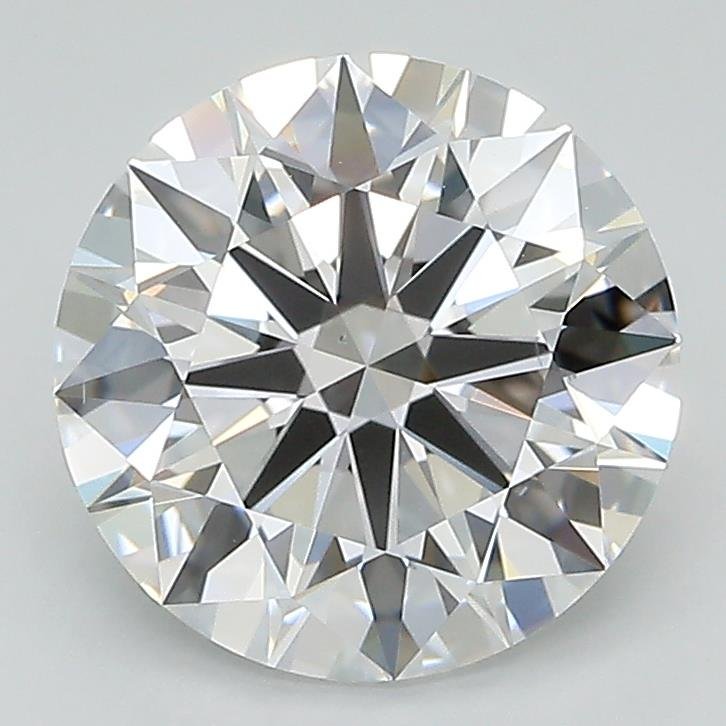 2.59ct D VS2 Rare Carat Ideal Cut Round Lab Grown Diamond