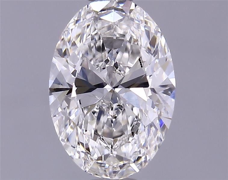 0.79ct F VS2 Rare Carat Ideal Cut Oval Lab Grown Diamond