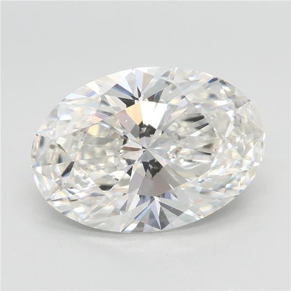 3.54ct G VVS2 Rare Carat Ideal Cut Oval Lab Grown Diamond