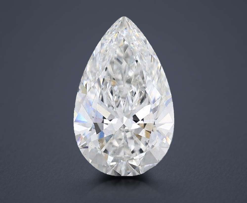 3.00 Carat Pear Lab Diamond