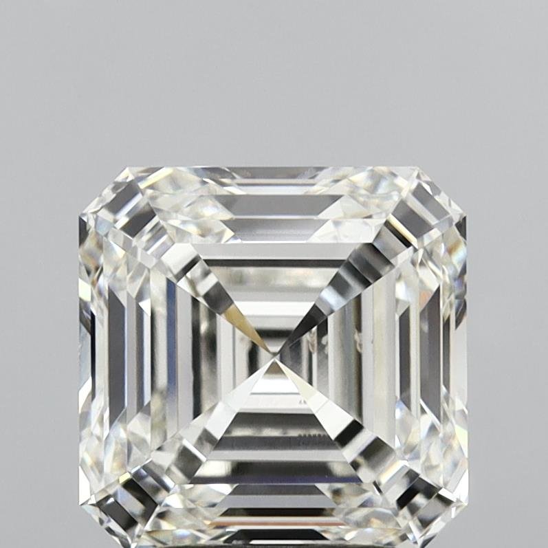 3.06ct H VS2 Rare Carat Ideal Cut Asscher Lab Grown Diamond