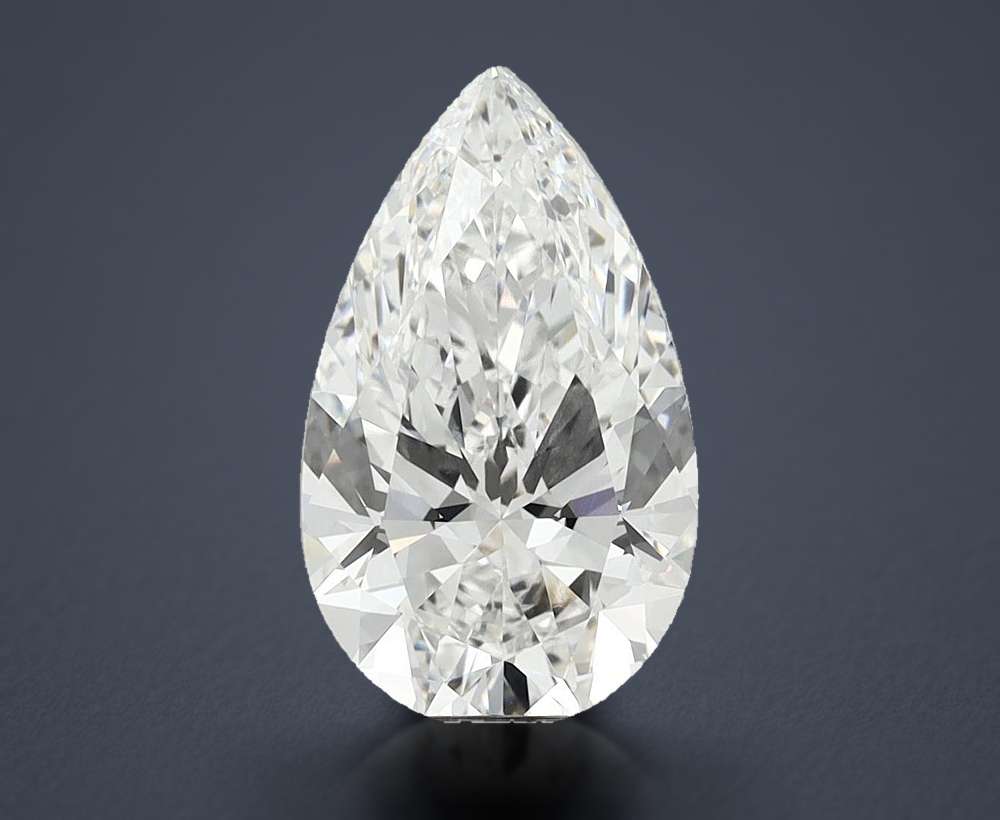 8.04 Carat Pear Lab Diamond