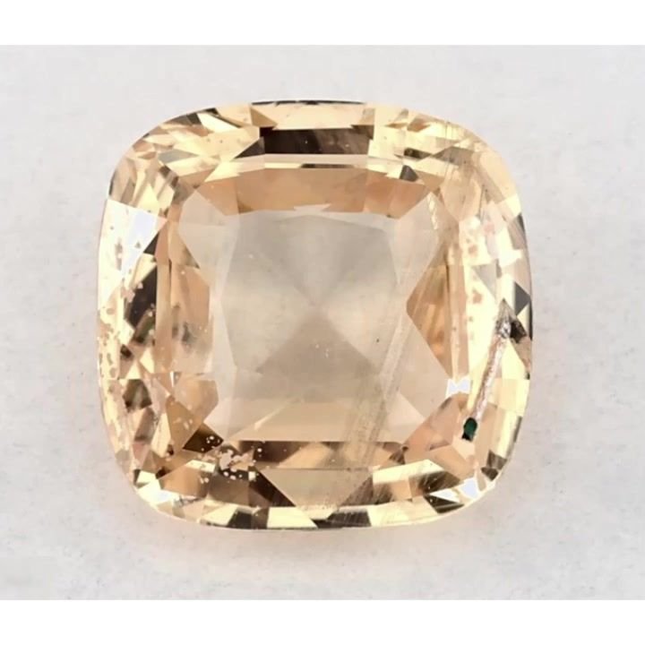 1.34 Carat Yellow Cushion Sapphire