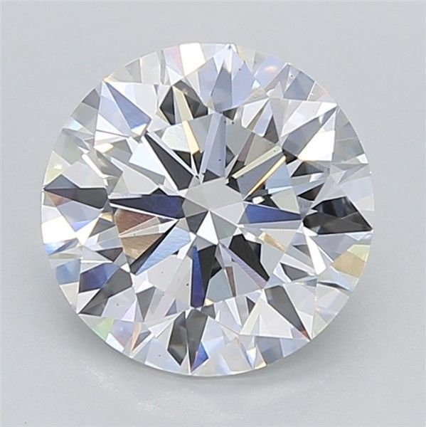 2.04ct D VS2 Rare Carat Ideal Cut Round Lab Grown Diamond