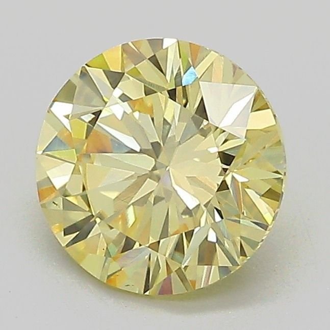 1.40 Ct. Fancy Intense Yellow Round Lab Diamond