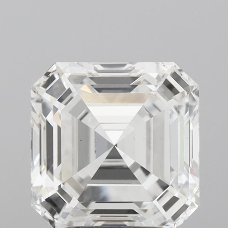 3.16ct F VS1 Rare Carat Ideal Cut Asscher Lab Grown Diamond