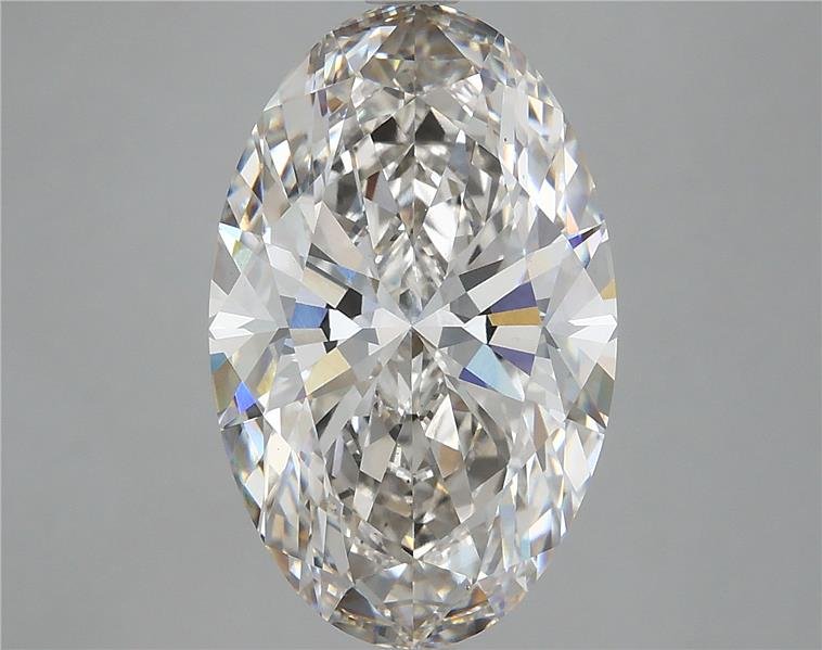 5.16ct H VS2 Rare Carat Ideal Cut Oval Lab Grown Diamond