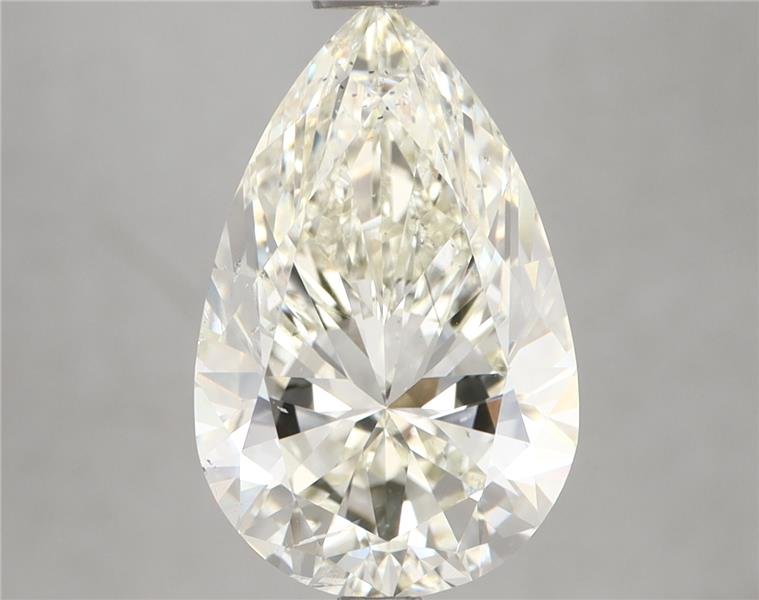 4.03ct K SI1 Rare Carat Ideal Cut Pear Diamond