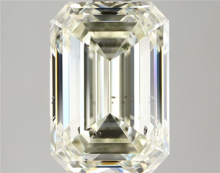 3.02ct K SI2 Rare Carat Ideal Cut Emerald Diamond