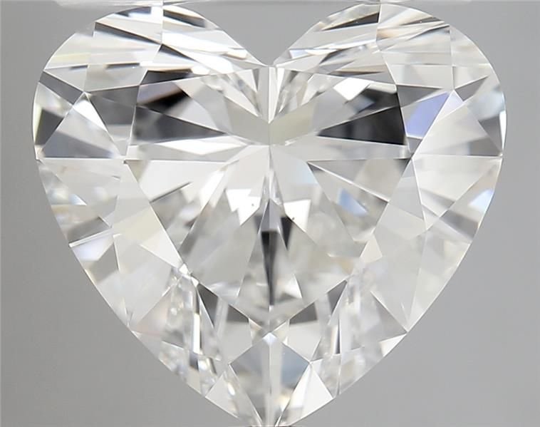 3.07ct F VS2 Rare Carat Ideal Cut Heart Diamond