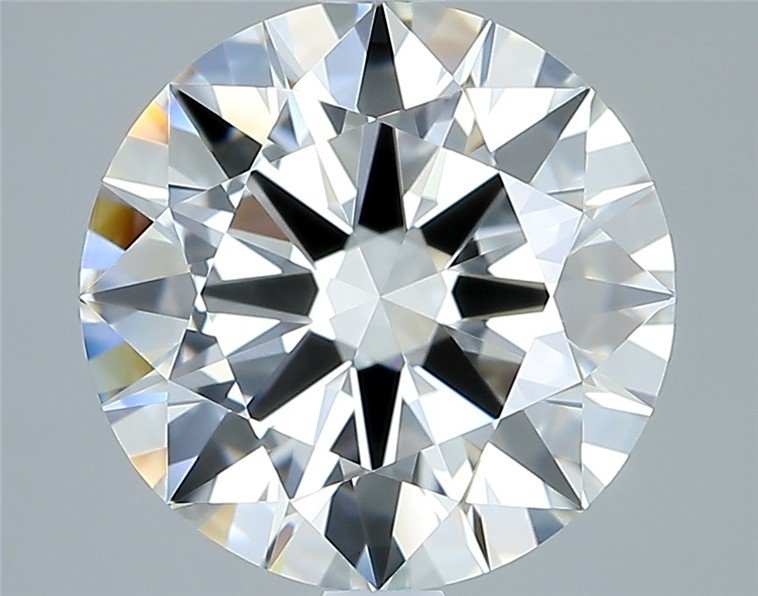 2.52ct H IF Rare Carat Ideal Cut Round Diamond
