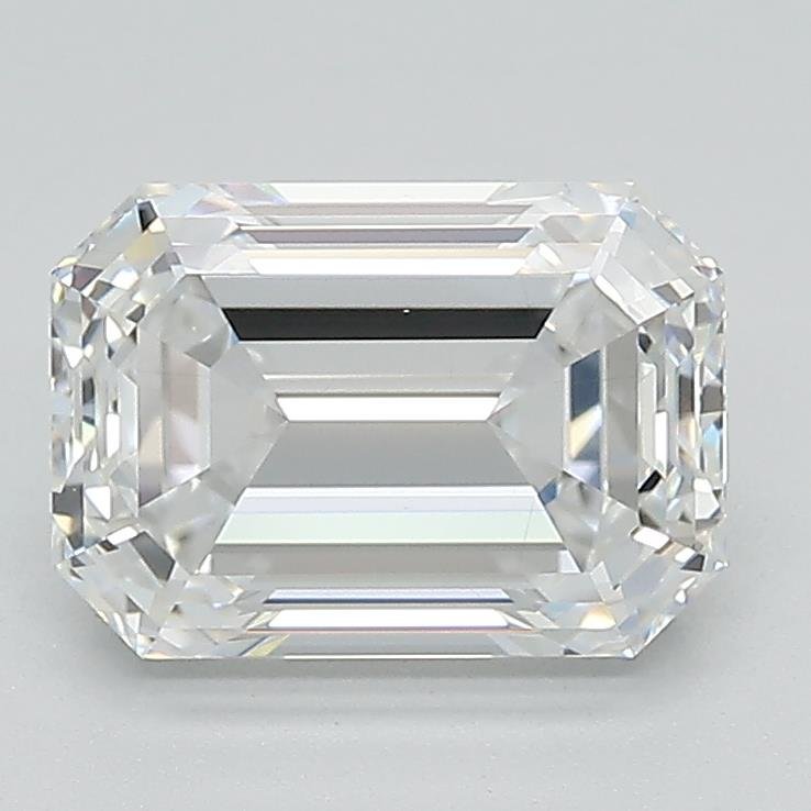 2.15ct E SI1 Rare Carat Ideal Cut Emerald Lab Grown Diamond