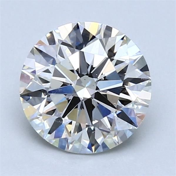 1.86ct H SI1 Rare Carat Ideal Cut Round Diamond