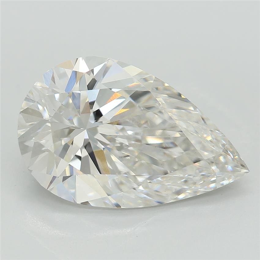 3.08ct E VS1 Rare Carat Ideal Cut Pear Lab Grown Diamond