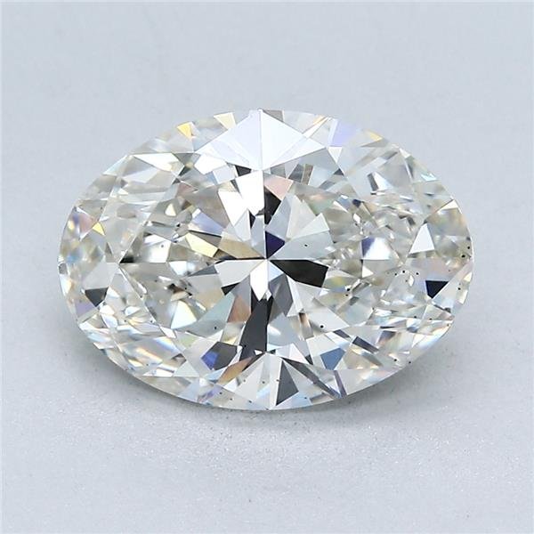 2.67ct H VS2 Rare Carat Ideal Cut Oval Lab Grown Diamond