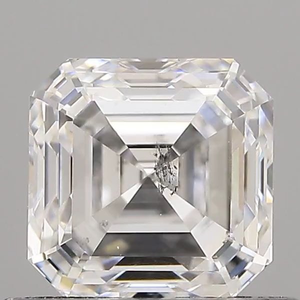 0.73ct E SI2 Rare Carat Ideal Cut Asscher Diamond