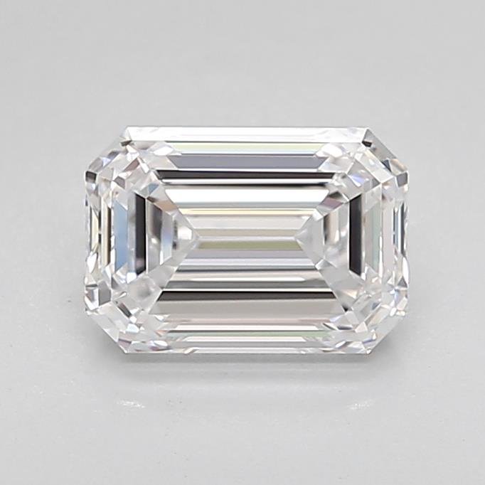 1.51ct D VVS2 Rare Carat Ideal Cut Emerald Lab Grown Diamond