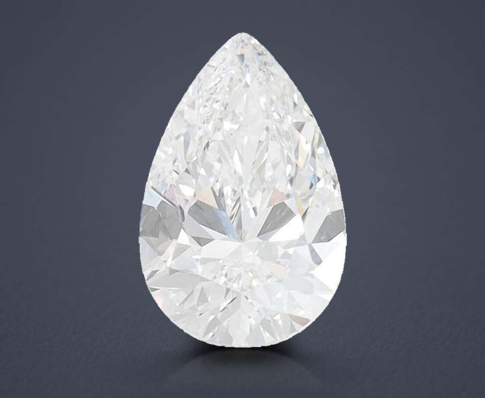 1.38 Carat Pear Lab Diamond