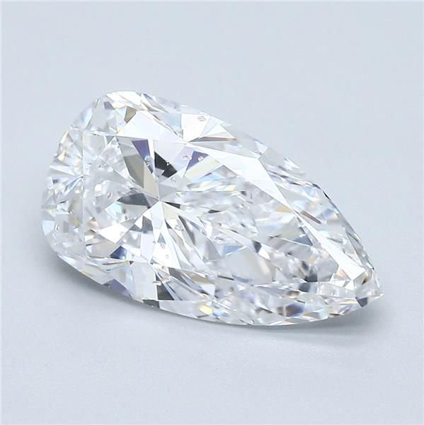 3.21ct D SI2 Very Good Cut Pear Diamond