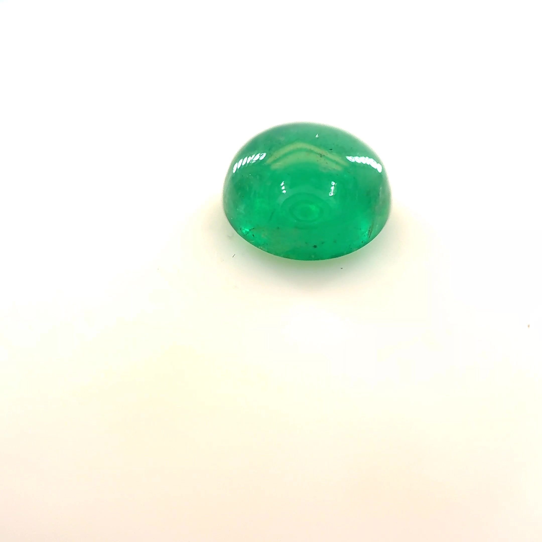 1.21 Carat Green Round Emerald