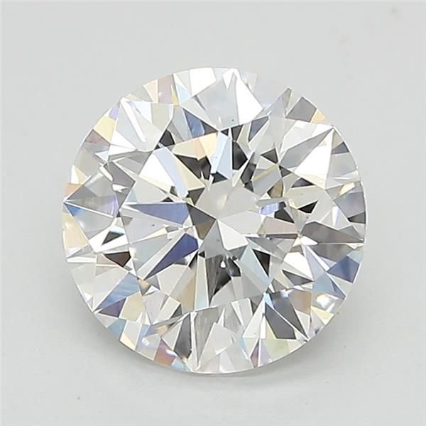 2.10ct D VS2 Rare Carat Ideal Cut Round Lab Grown Diamond