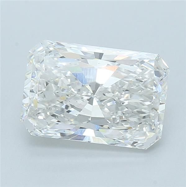 5.02ct F VS2 Very Good Cut Radiant Lab Grown Diamond