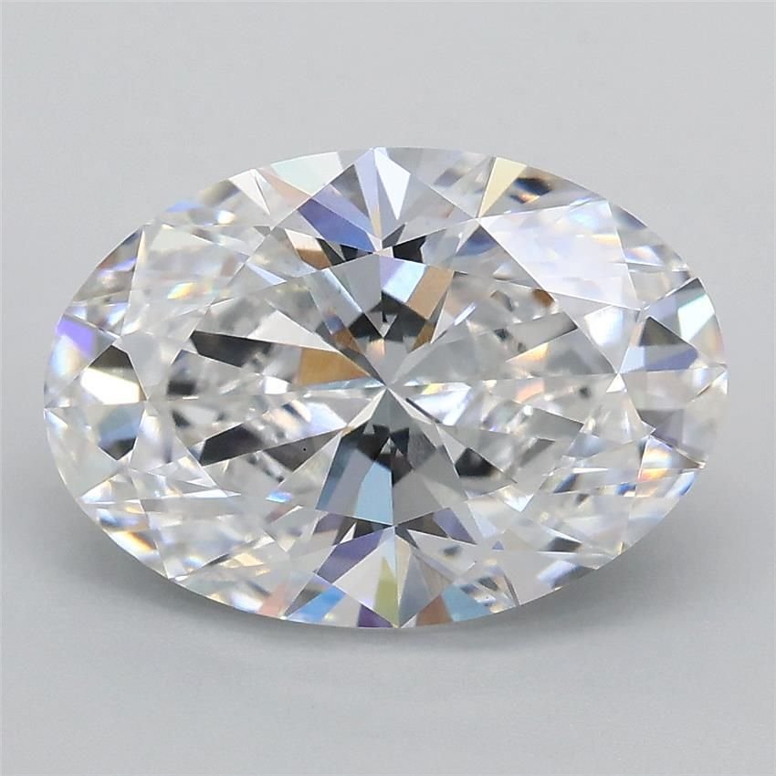 3.01ct D VS2 Rare Carat Ideal Cut Oval Lab Grown Diamond