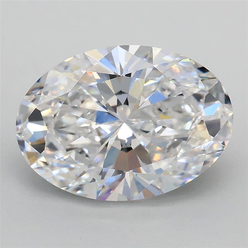 3.00ct E VS1 Rare Carat Ideal Cut Oval Lab Grown Diamond