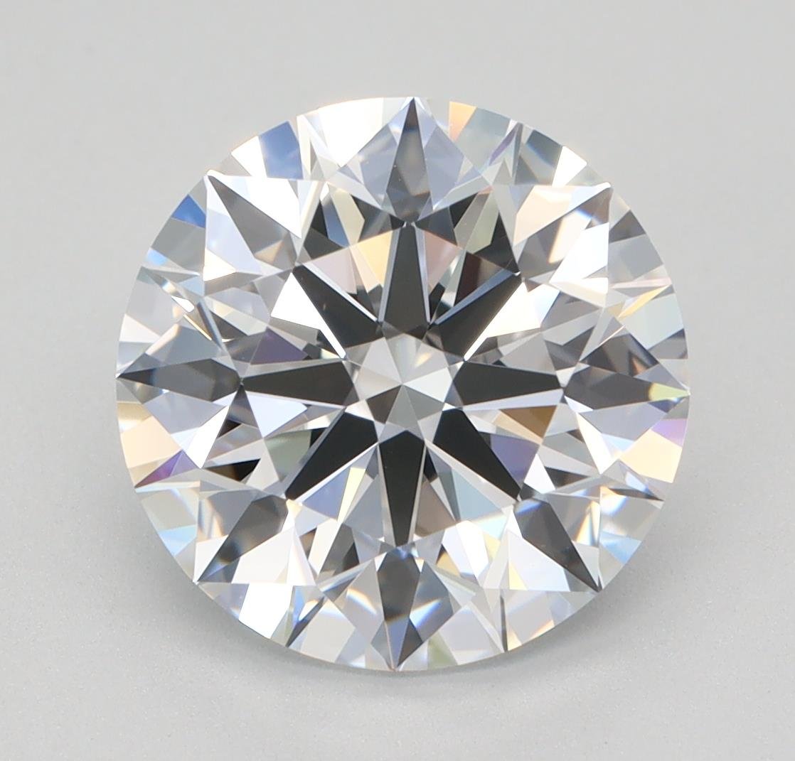 3.14ct D VVS2 Rare Carat Ideal Cut Round Lab Grown Diamond